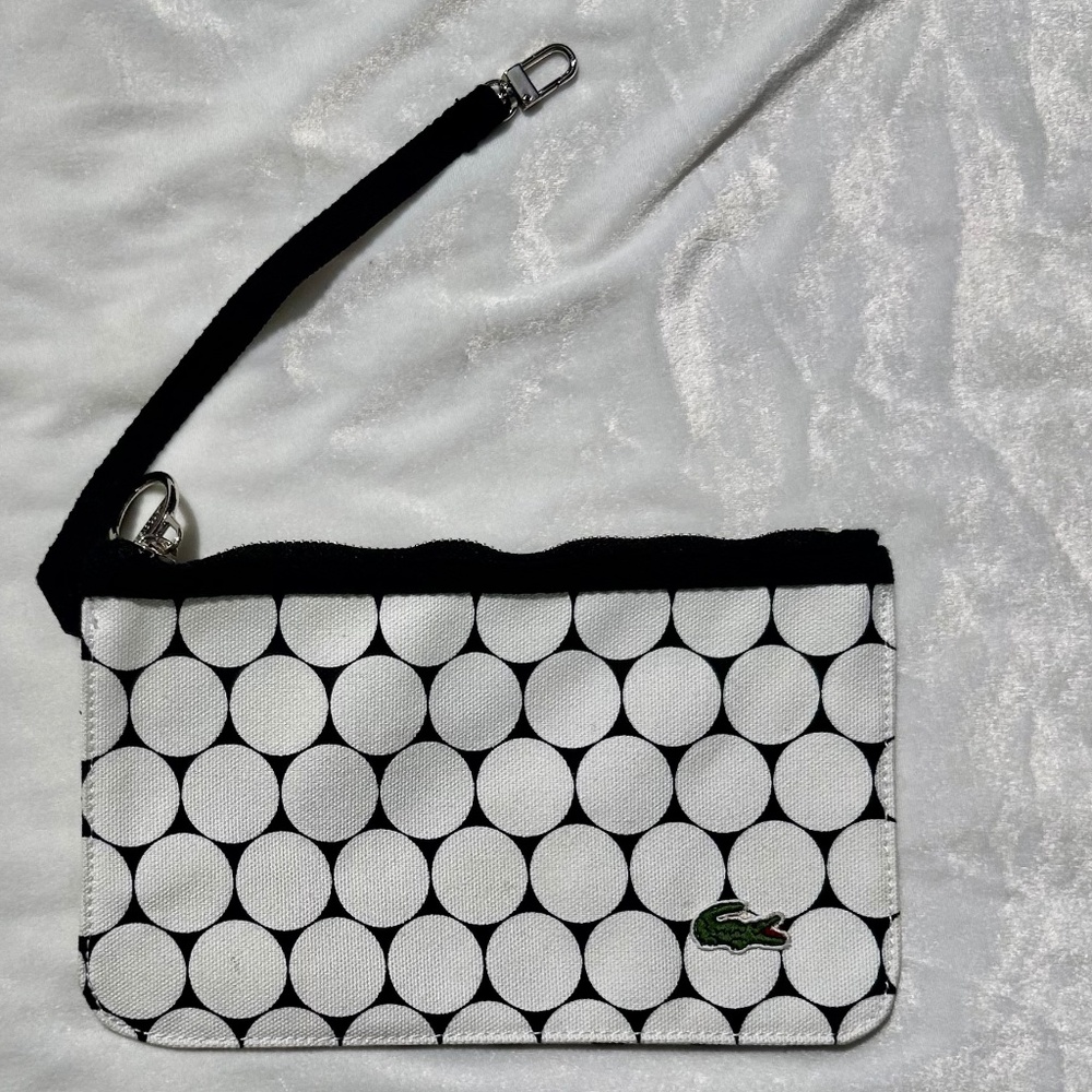 NWOT Lacoste zip bag